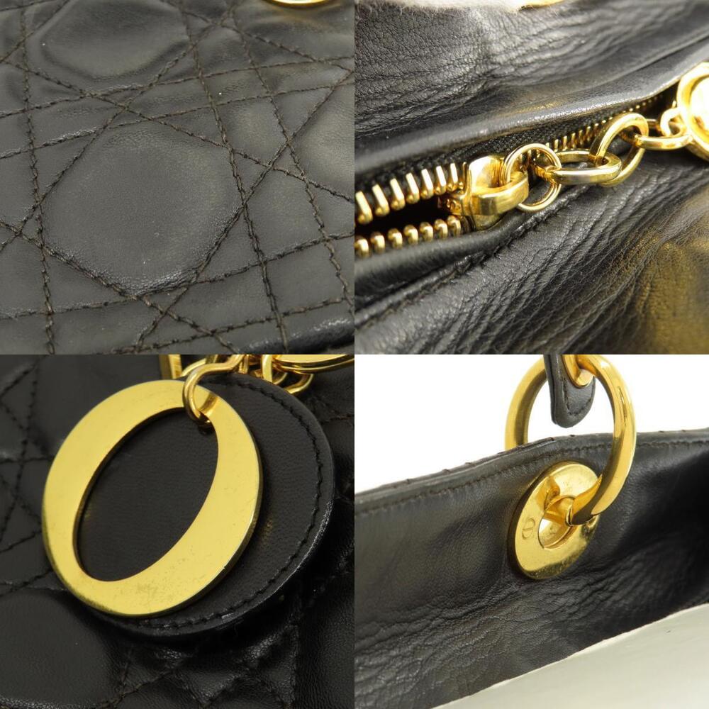 Christian Dior Lady 2way Cannage quilted handbag calfskin Black - Picture 8 of 11
